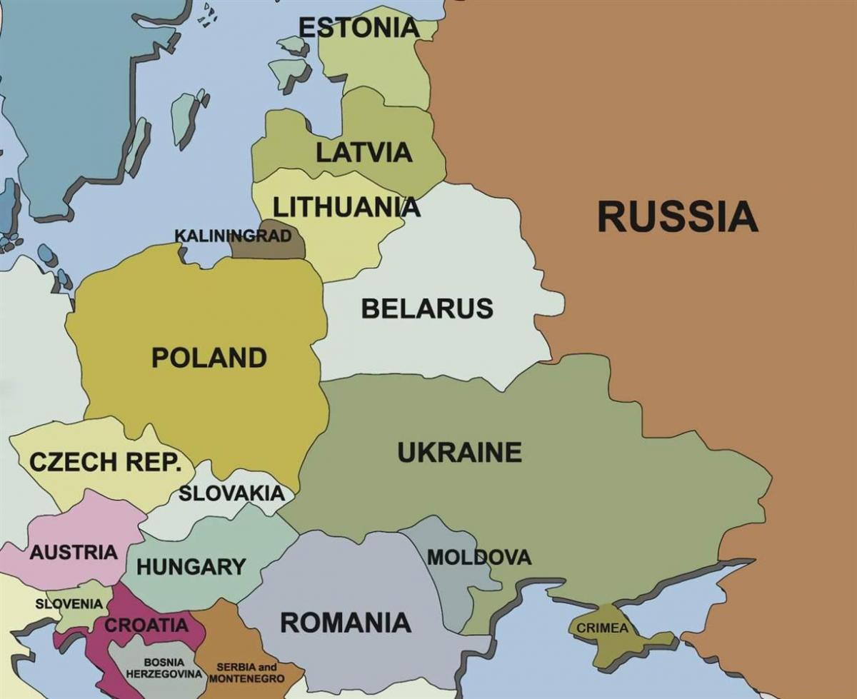 map of map Estonia surrounding countries