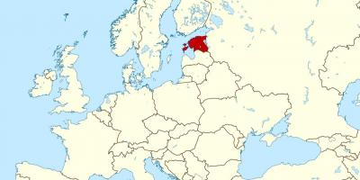 Estonia location on world map