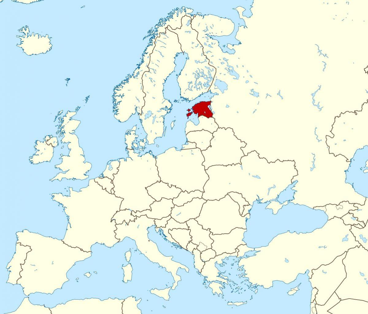 Estonia In World Map Estonia Location On World Map Northern Europe   Estonia In World Map 