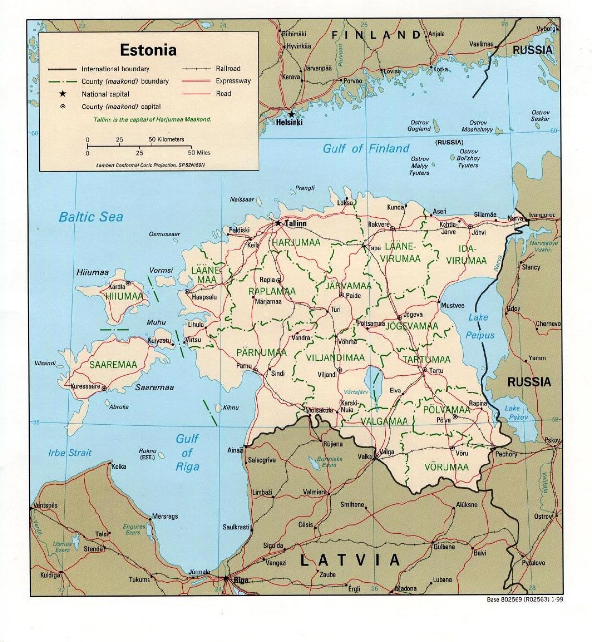 map of Estonia map location